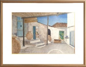 Herbert Breiter Aquarell Haus in Griechenland