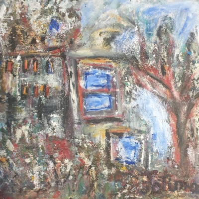Fatima Ölbild Verwunschenes Haus 1990