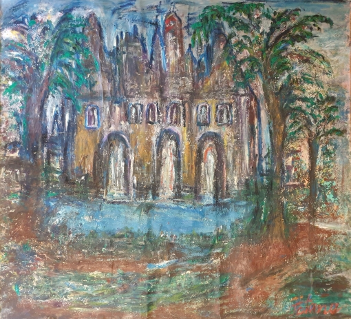 Fatima Ölbild Wasserschloss 1989
